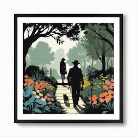 Walk In The Park 1 Art Print