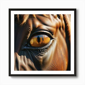 Eye Of A Horse 14 Art Print