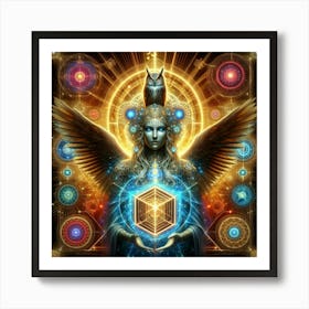 Angel Of The Cube Art Print