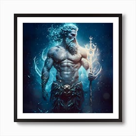 God Of The Sea Art Print