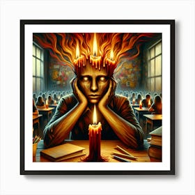 'Death In The Classroom' Art Print
