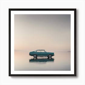 Car In The Water 1 Art Print