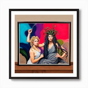 Medusa And Hecate Art Print