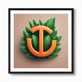 J Logo Art Print