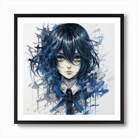 Goth girl Art Print