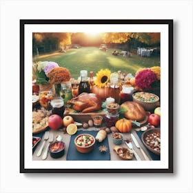 Thanksgiving Table 4 Art Print