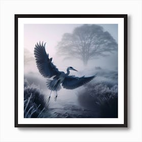 Foggy Morning 1 Art Print