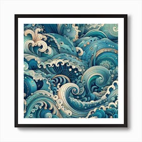 Ocean Waves Art Print