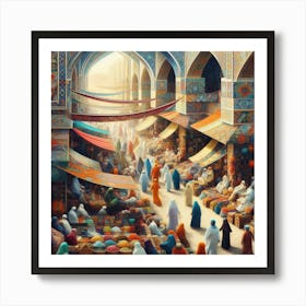 Arabic Market Art Print