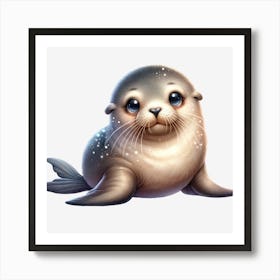 Australian Sea Lion Art Print