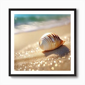 Shell On The Beach 4 Art Print