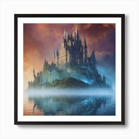 Harry Potter Castle Landscape Art Print