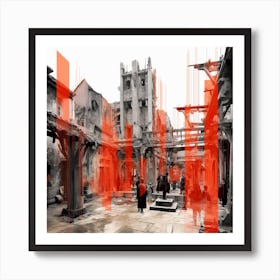 Ruins Of A City 3 Art Print