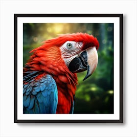 Red Macaw 1 Art Print