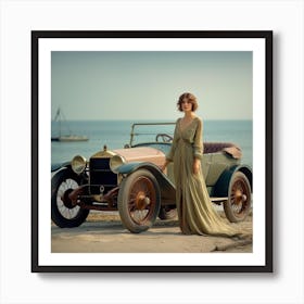 Vintage Car 1 Art Print