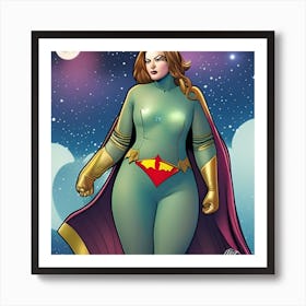 Female Superhero Art Print