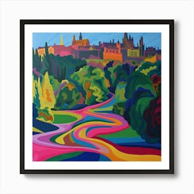 Abstract Park Collection Princes Street Gardens Edinburgh Scotland 3 Art Print