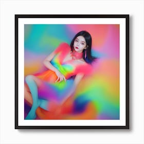 Rainbow Girl 5 Art Print