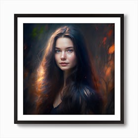 Portrait Of A Young Woman 5 Art Print