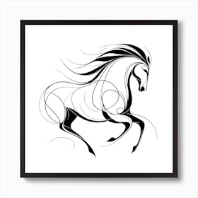 Horse Tattoo Design Art Print