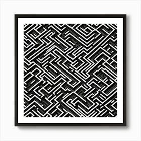 Maze Pattern Art Print