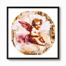 Valentines Vintage - Cupid Me Art Print