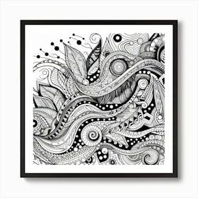 Zen Doodles Art Print