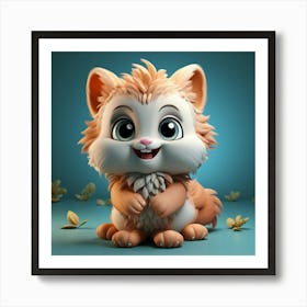 Cute Cat Art Print