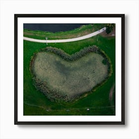 Heart Shaped Field Art Print