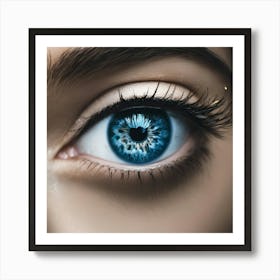 Blue Eye 12 Art Print