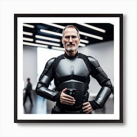 Steve Jobs In Armor 7 Art Print