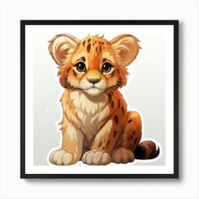 Cheetah Cub 17 Art Print