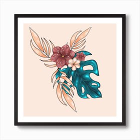 Piante e fiori esotici Art Print