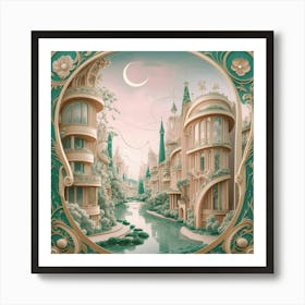 City Of The Moon Art Print