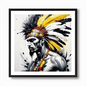 Indian Warrior 1 Art Print