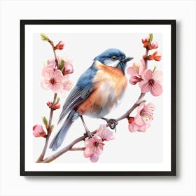 Bird On A Branch 1 Art Print