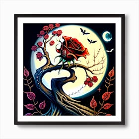 Love Moon Art Print