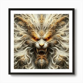 Lion Head 17 Art Print