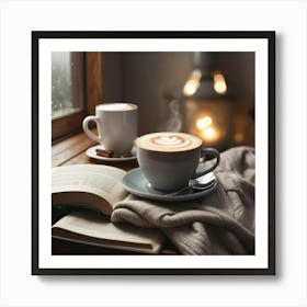 Coffee And Book 23 Art Print