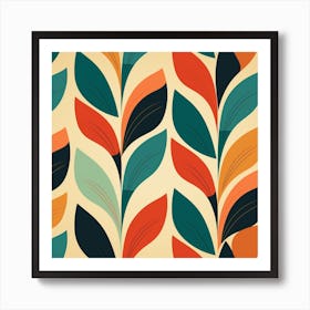 Abstract Leaves 1 Art Print