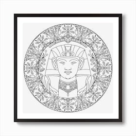 Egyptian Mandala 05 Art Print