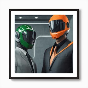 Two Men In Suits Art Print