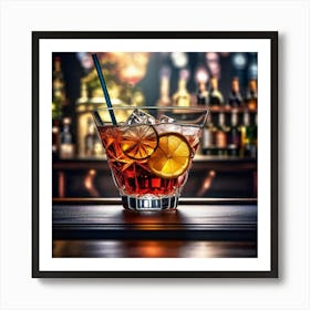 Cocktail In A Glass 4 Art Print