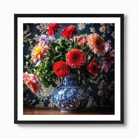 Flowers In A Vase 111 Art Print