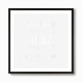 Vintage Birthday 1992 Limited Edition Whiskey Label Art Print