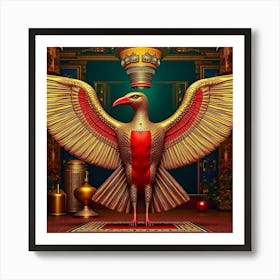 Egyptian Bird 2 Art Print