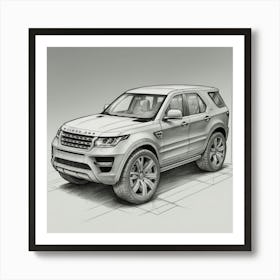 Land Rover Suv Art Print