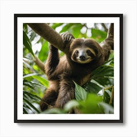 Sloth In The Tree Art Print