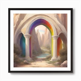 Rainbow Archway Art Print