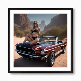 Sexy Mustang Art Print